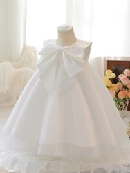 Fashion Flower Girl Dress Princess Baby Girls Clothes Children Kids Girl Dresses Party Birthday Wedding White