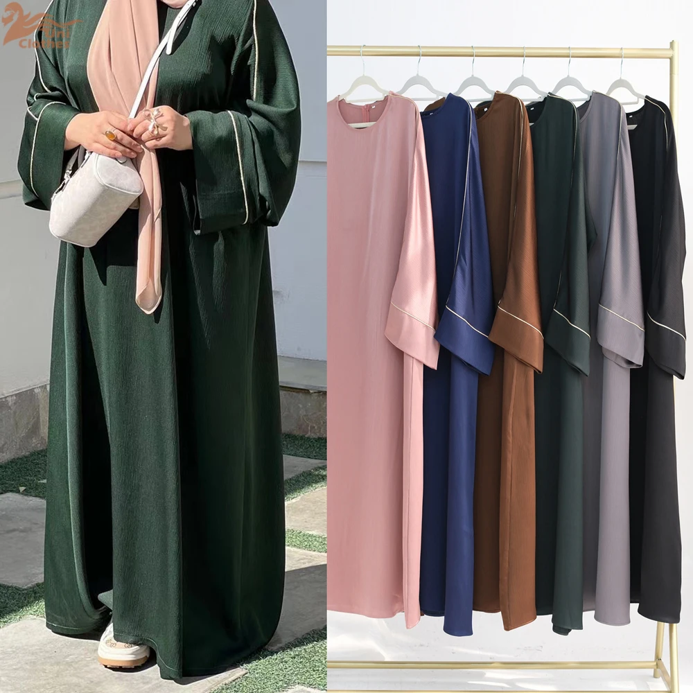 

Ramadan Abaya Dubai Luxury 2025 Arab Muslim Woman Modest Dress Islam Femme Loose Abayas Outfit Fashion Turkey Plain Kaftan Robe