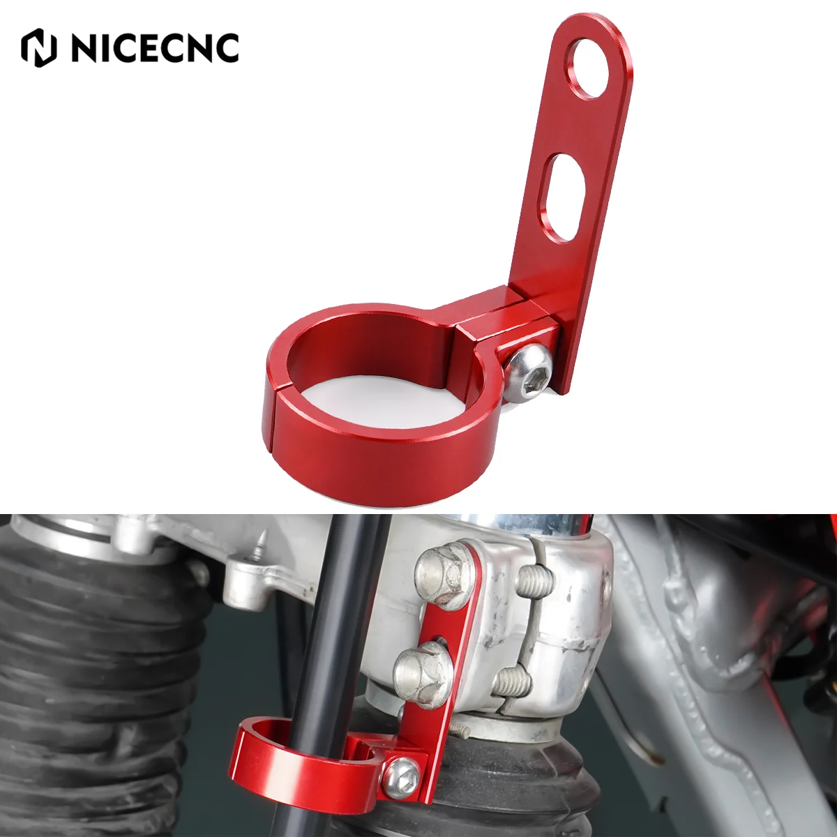 NICECNC For Honda XR650L 1993-2024 2024 2023 2022 2020 XR 650L Front Brake Hose Line Cable Guide Clamp Motorcycle Accessories