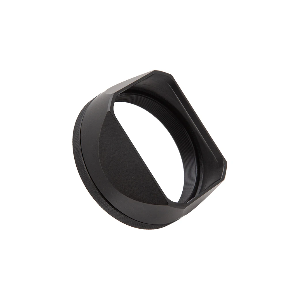 

Black Square Metal Camera Lens Hood for Fujifilm Fuji X100V X100VI Lens Hood with 49mm Adapter Ring Lens Cap Replaces