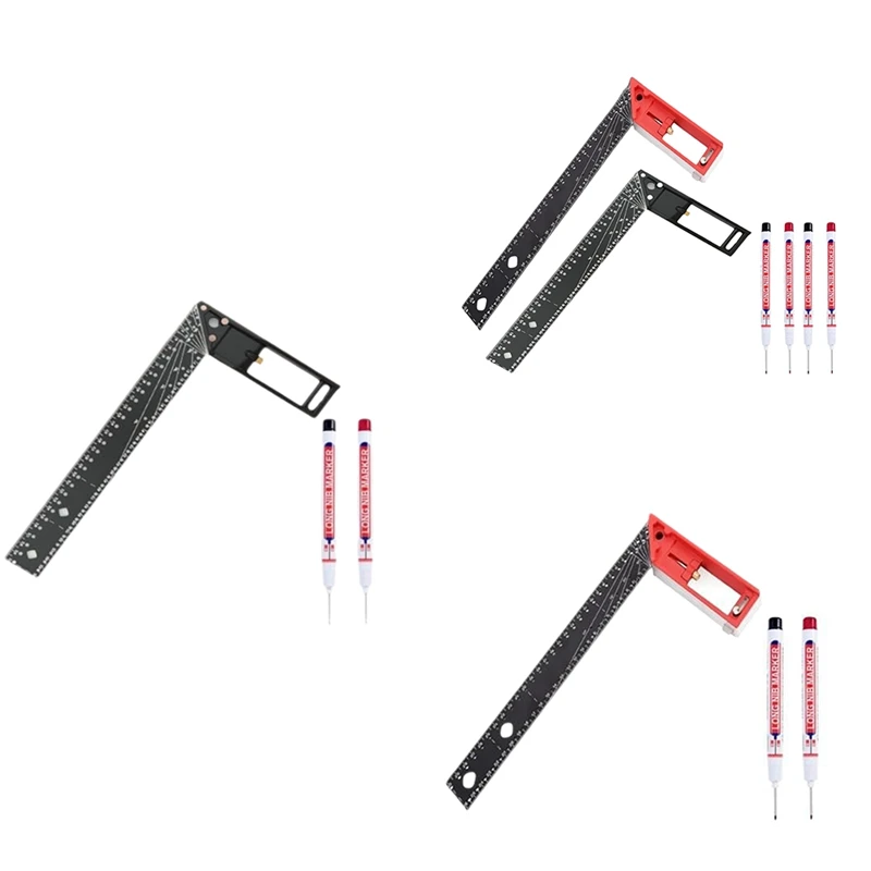 

A21I-12 Inch Framing Square Carpenter Square, Woodworking Square Ruler, T Square Tool, Right Angle Ruler, L Square Ruler