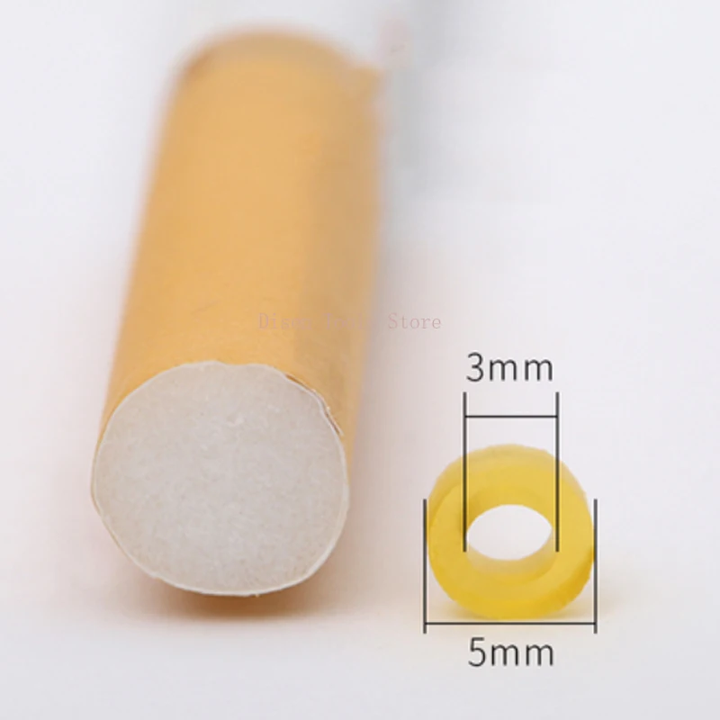 3mmx5mm Yellow High Elasticity Particle Rubber Band Thick and Ultra Tight Green Fish High Elasticity Fishing Gear Supplies