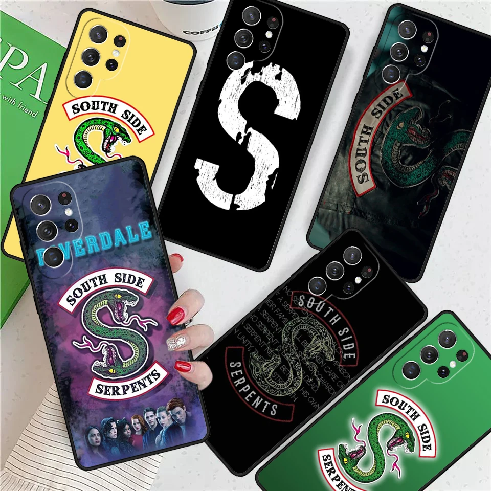 Riverdale South Side Serpents For Samsung Galaxy S24 Ultra S21 S22 S8 S9 S10 5G Note 10 20 Plus FE S23 Phone case Cover Coque