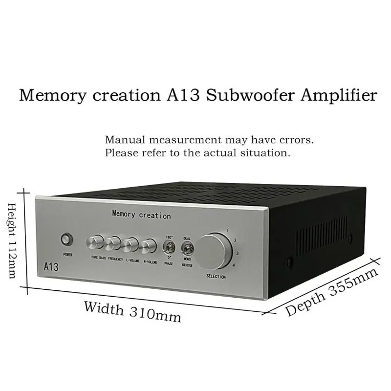 เครื่องขยายเสียงซับวูฟเฟอร์คู่กำลังสูง A13 สำหรับบาร์ คาราโอเกะ โรงภาพยนตร์ และใช้ในบ้าน
