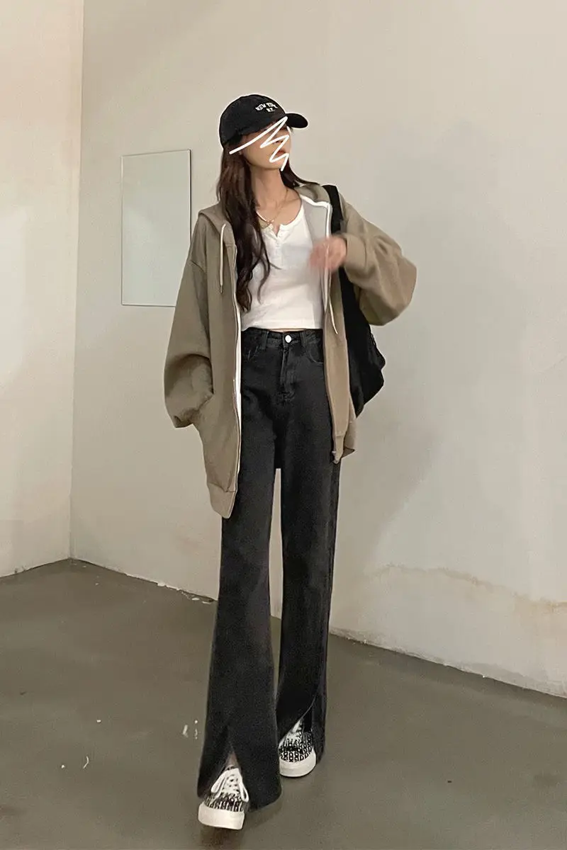 Femmes jean taille haute bureau travail affaires formel femme Denim mode confortable élégant Chic basique Simple nécessaire intelligent