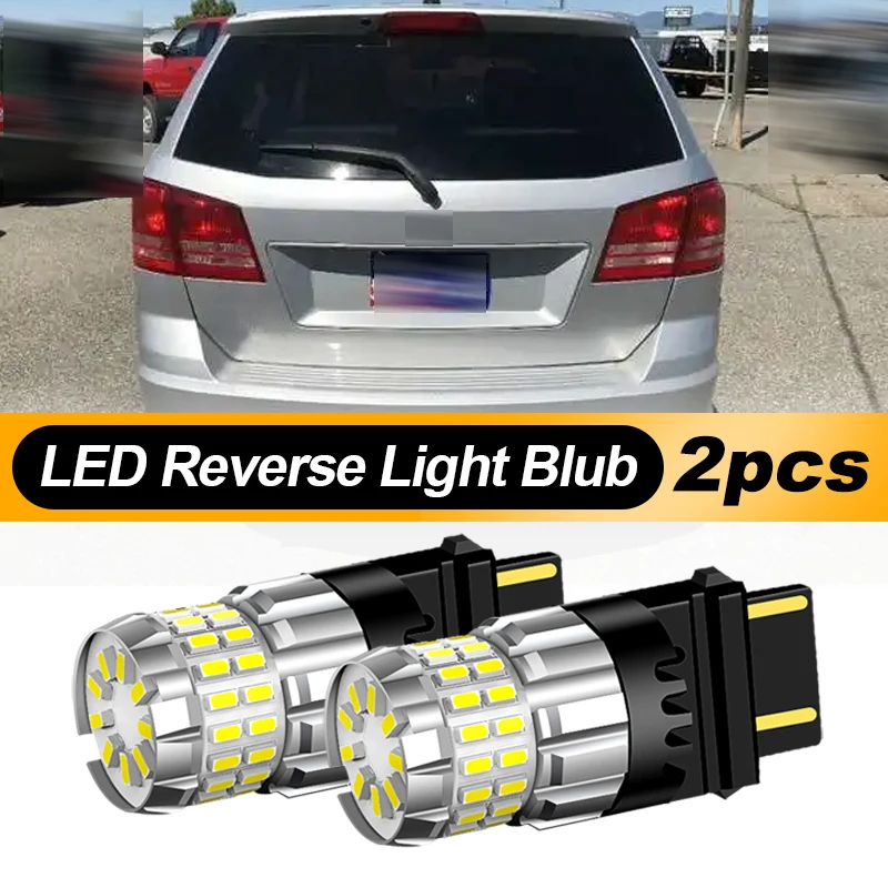 2 uds lámpara de luz LED de marcha atrás 3157 T25 P27/7W para Dodge Durango Grand Caravan Intrepid Avenger Dakota Viper cargador
