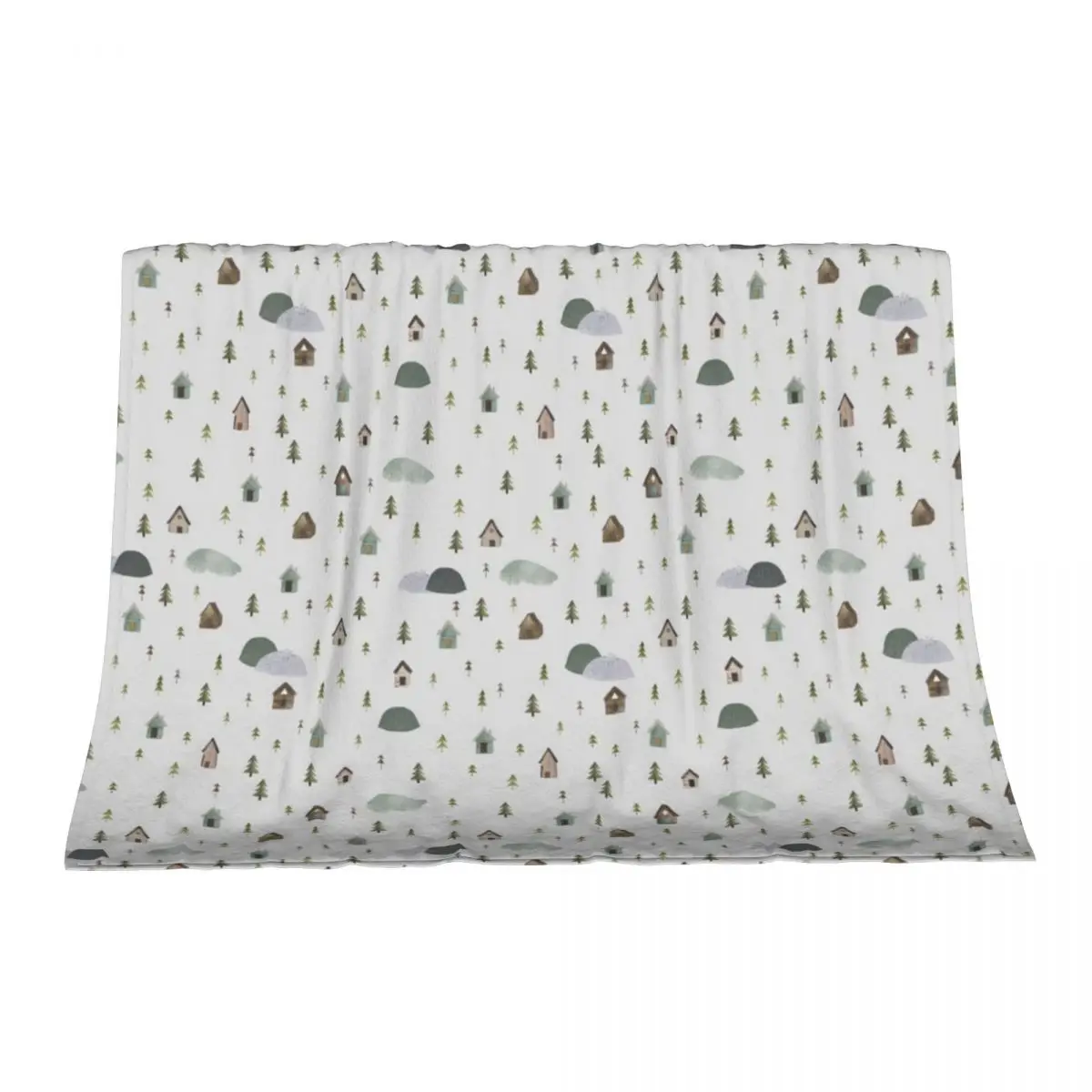 

Wonder - Woodland cabin Throw Blanket Retros Travel Thermals For Travel Blankets