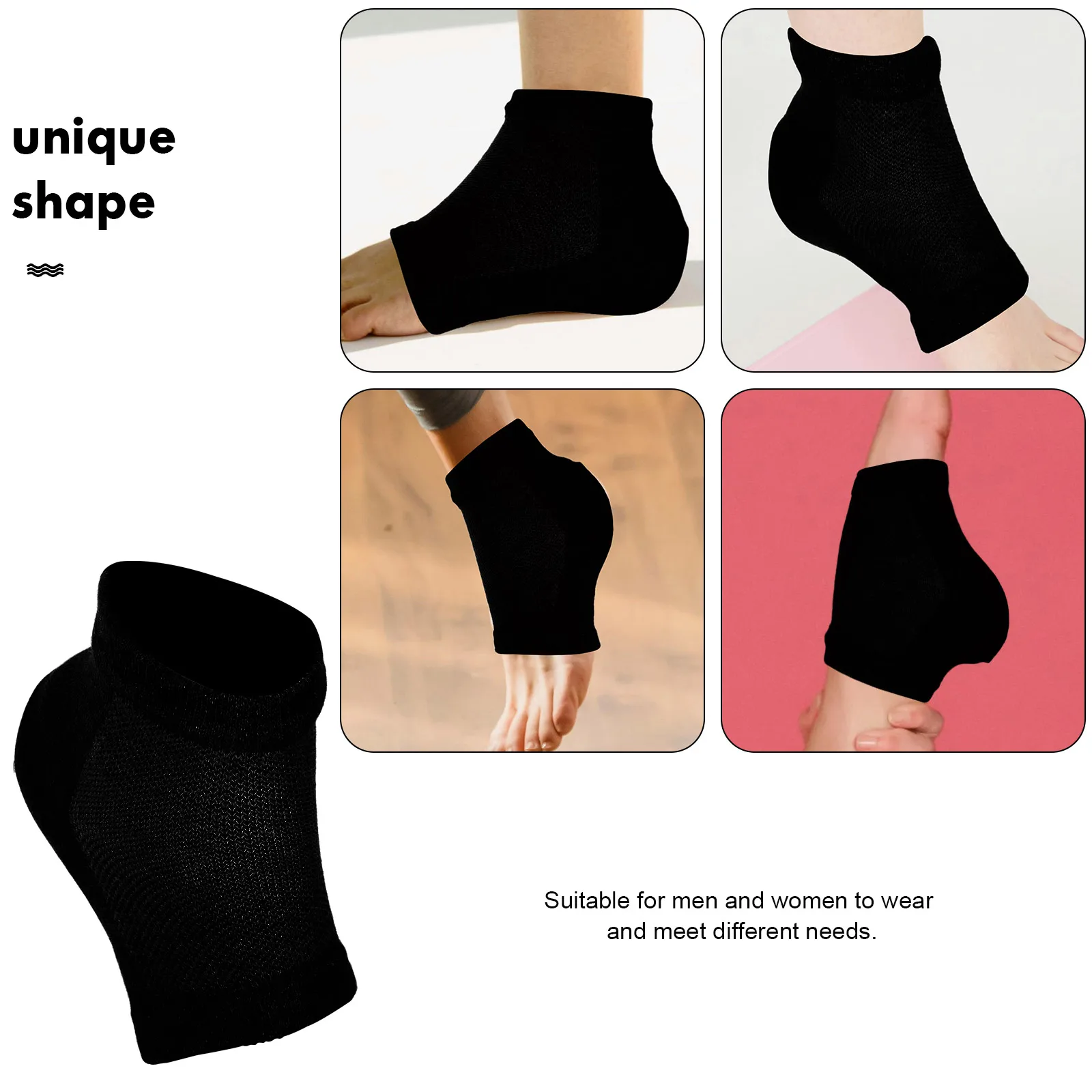 

Lightweight Invisible Insoles Heel Pads Shoe Inserts Sock Pads Universal Wearable Heel Cushion Inserts Fit Breathable Support