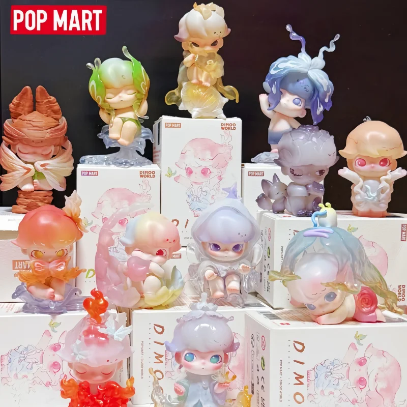 

Original POP MART Dimoo Shapes In Nature Series Blind Box Trendy Doll Guess Bags Desktop Ornament Collection Toys Birthday Gifts