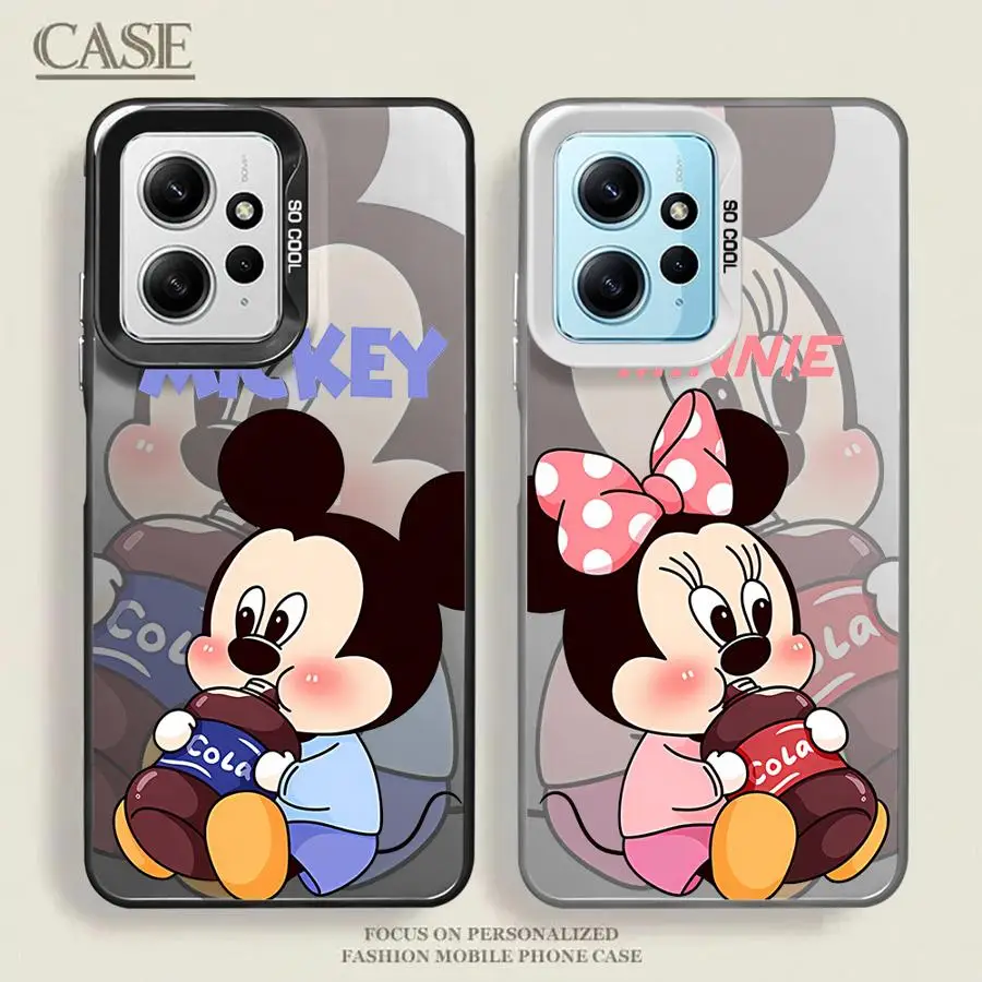 Disney Mickey Minnie Mouse Phone Case for Xiaomi Redmi Note 11 Pro 5G 12S 11S 12 13 11 Pro Plus 10S 10 Pro 13 9 5G Coque Cover