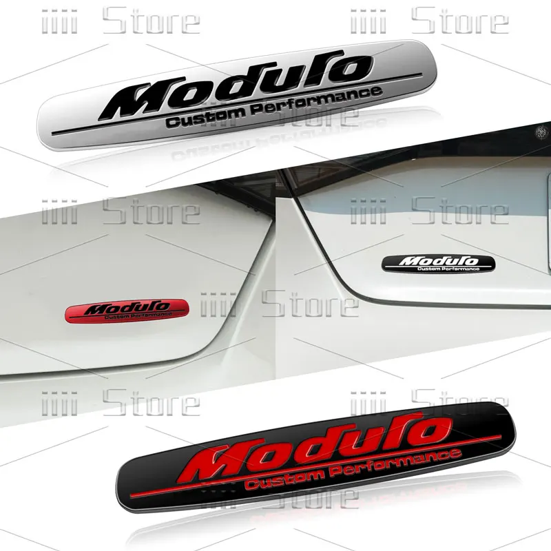 3d metal módulo moduro logotipo tronco emblema adesivo fender lado emblema decalque decoração para honda civic odyssey accord crv ajuste jazz