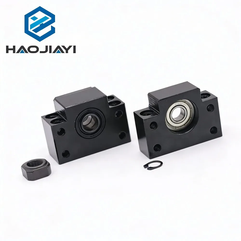

HAOJIAYI BK12 BF12 Ballscrew Fixed Side End Support Set for SFU1605 SFU1604 CNC Machine Parts holder