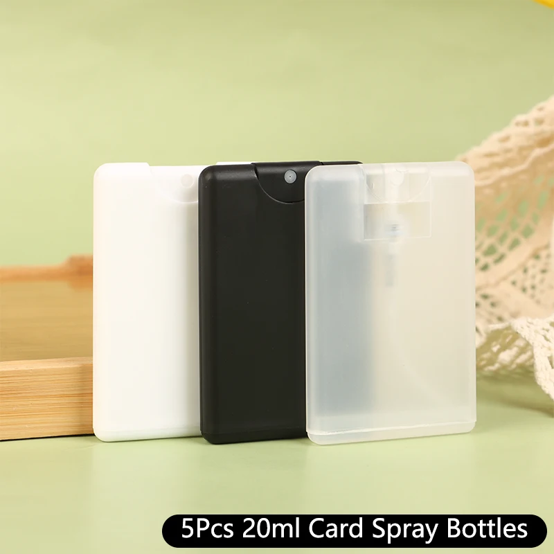 20ml Refillable Perfume Spray Bottle Portable Card Spray Bottle Hand Sanitizer Alcohol Snap Bottles Travel Sub-Packing Bottles