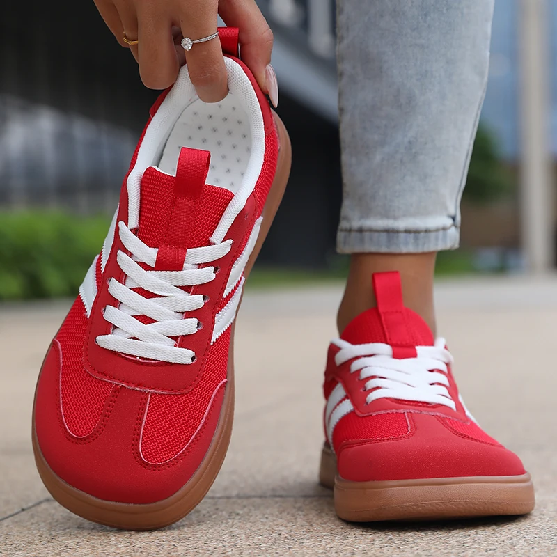 Breitspitzige Zero-Drop Anti-Rutsch Herren Hochwertige Casual Sneakers Unisex Barfußschuhe Atmungsaktive Mesh-Schuhe für Straßenläufe und Jogging – Detail 12