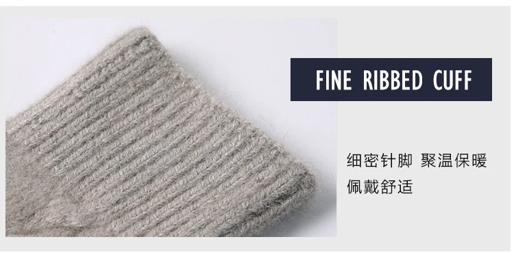 Nerz Kaschmir Herbst Winter Handschuhe Kabel Nahtlose Bequeme Fingerlose Warme Waschbär Wolle Handschuh Daumen Loch Handschuhe Weibliche Schöne – Detail 24