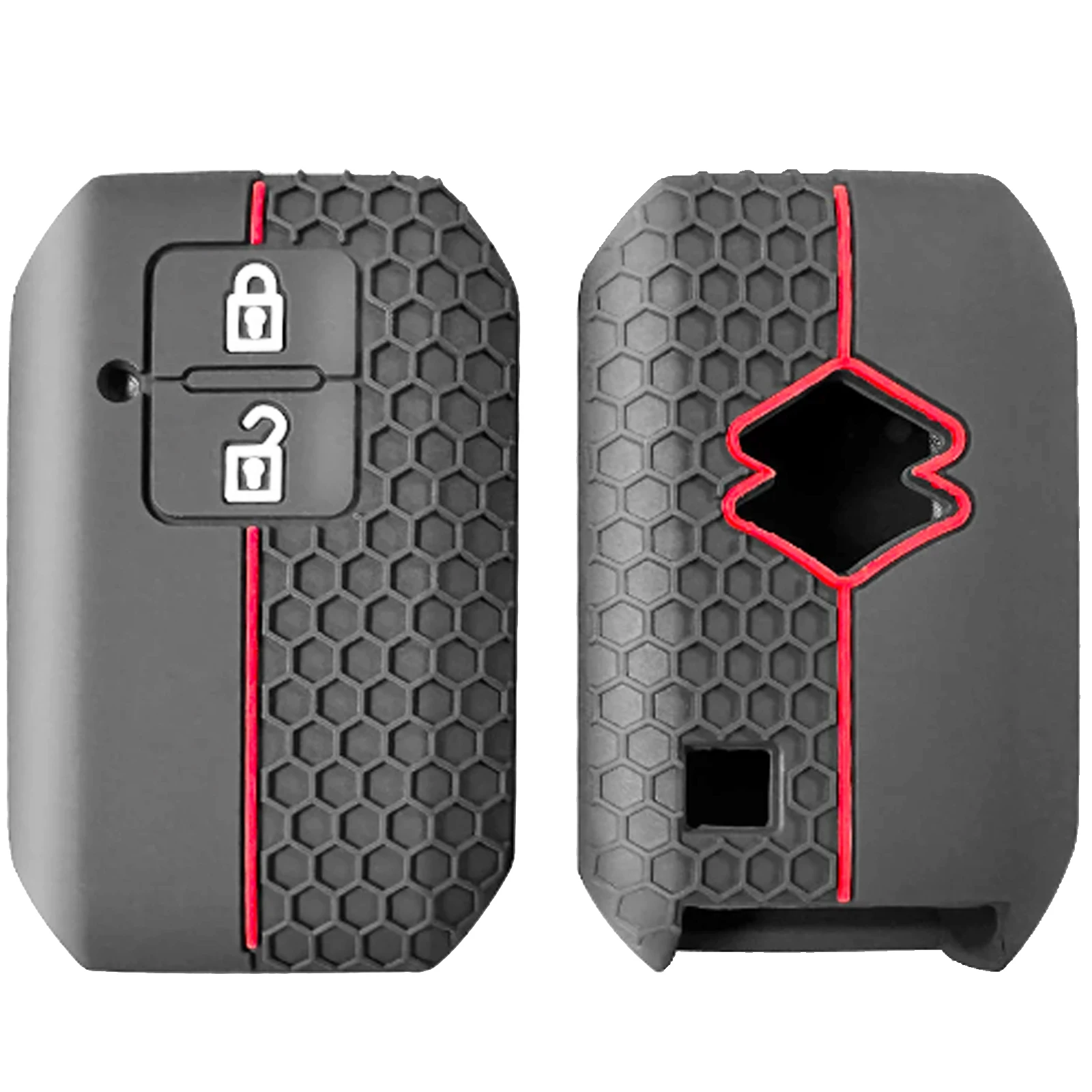 حافظة مفتاح بعيد شل حامي حامل 2 زر لسوزوكي سويفت ايجنيس جيمي XL7 Ertiga 2017 2018 2019 2024 2023 2022