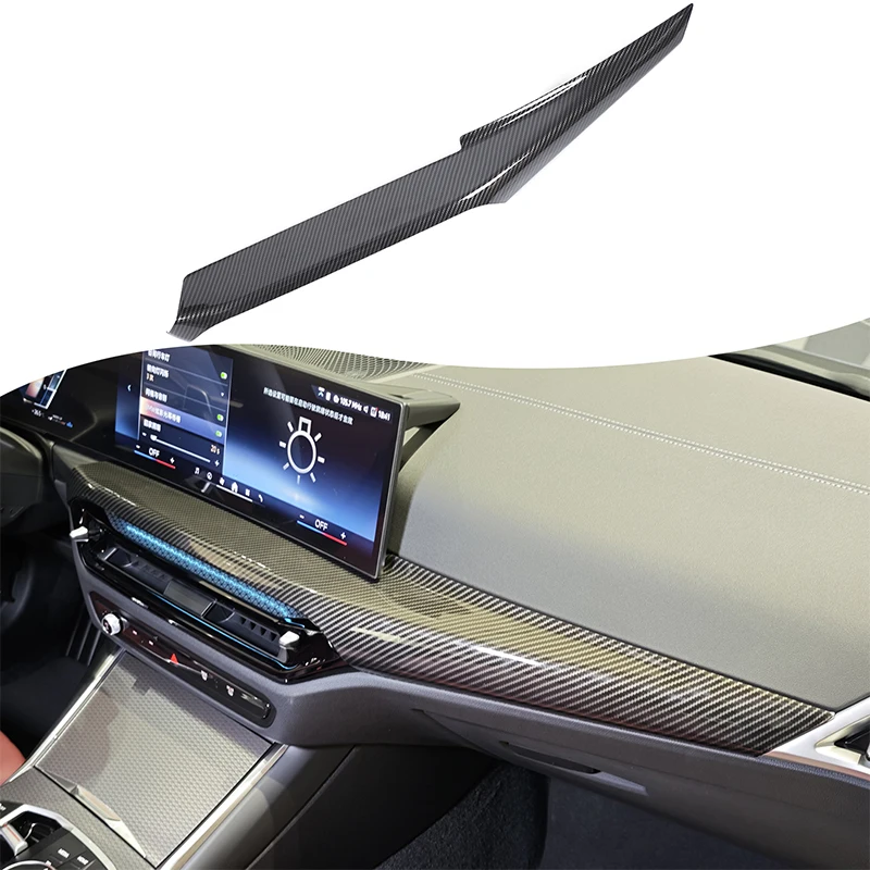 

Car Center Console Dashboard Decorative Strip Trim Cover ABS Carbon Fiber Car Accessories For BMW 3 4 Series G20 G21 G22 2025+