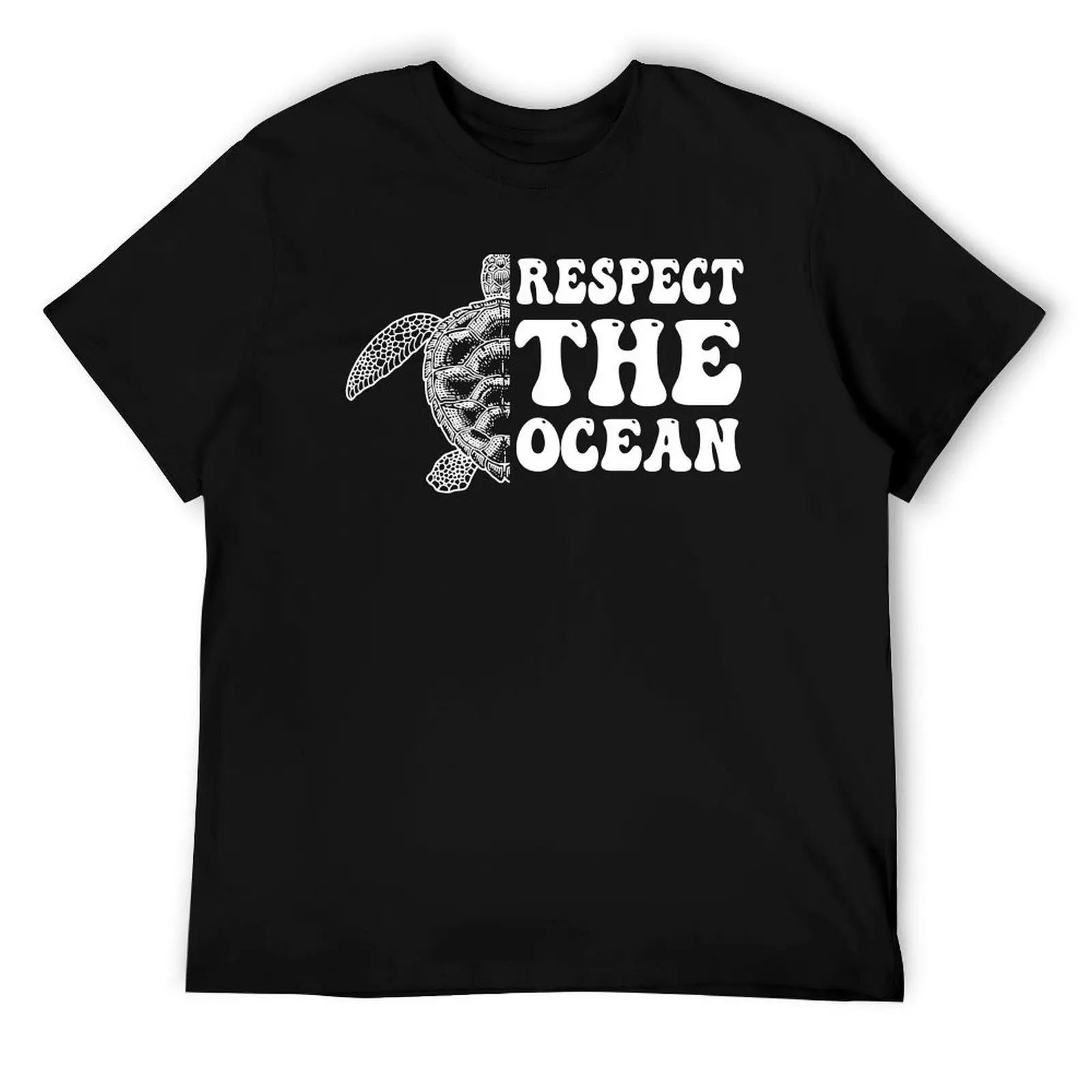 

Respect The Ocean Happy Earth Day Save Our Planet Nature Girls boys T-Shirt man t shirts for men casual T-Shirt