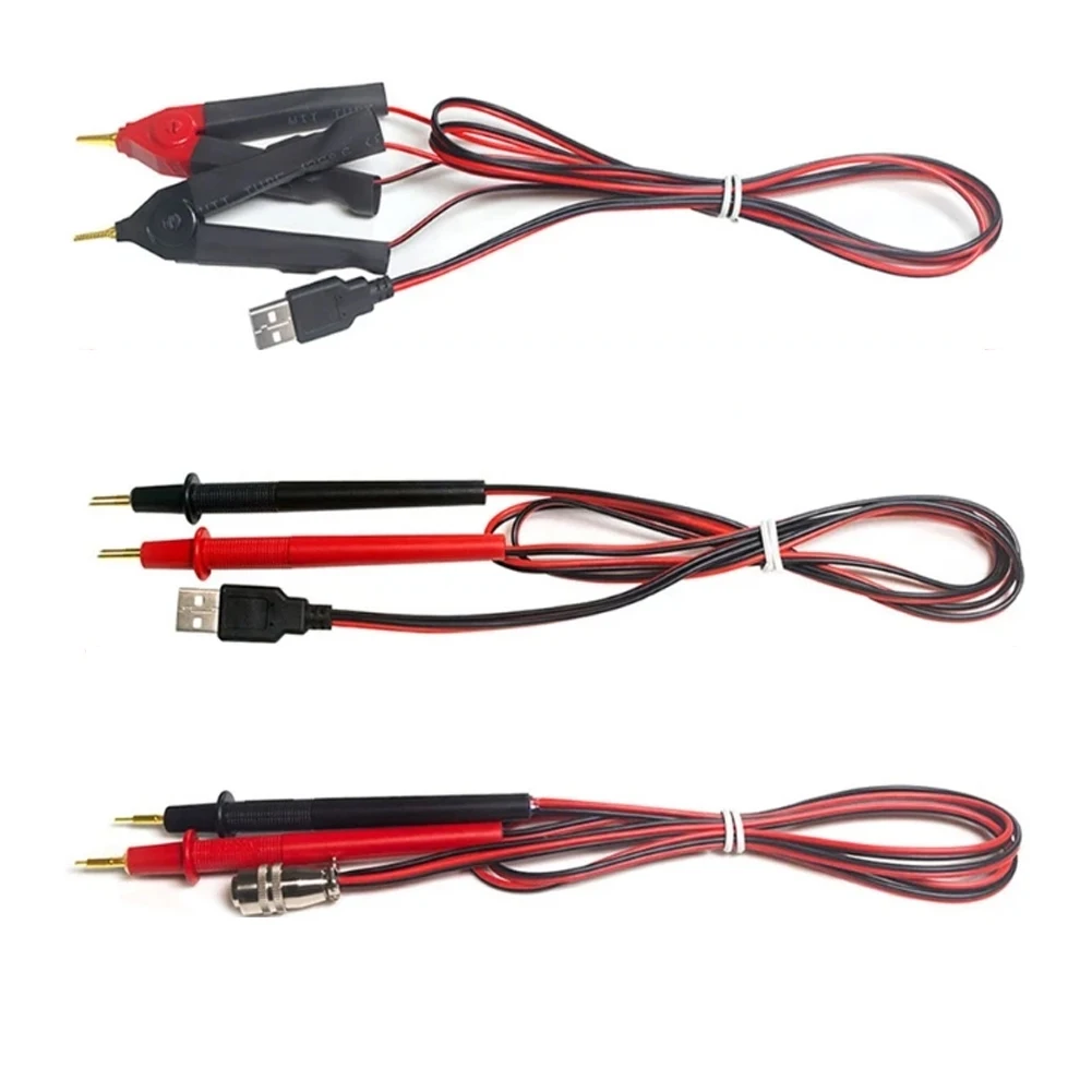 

USB Four-wire Kelvin Chuck Accurately Measure Internal Resistance 3 Types Plastic Kelvin Test Clip Professionals Probe Clip ﻿