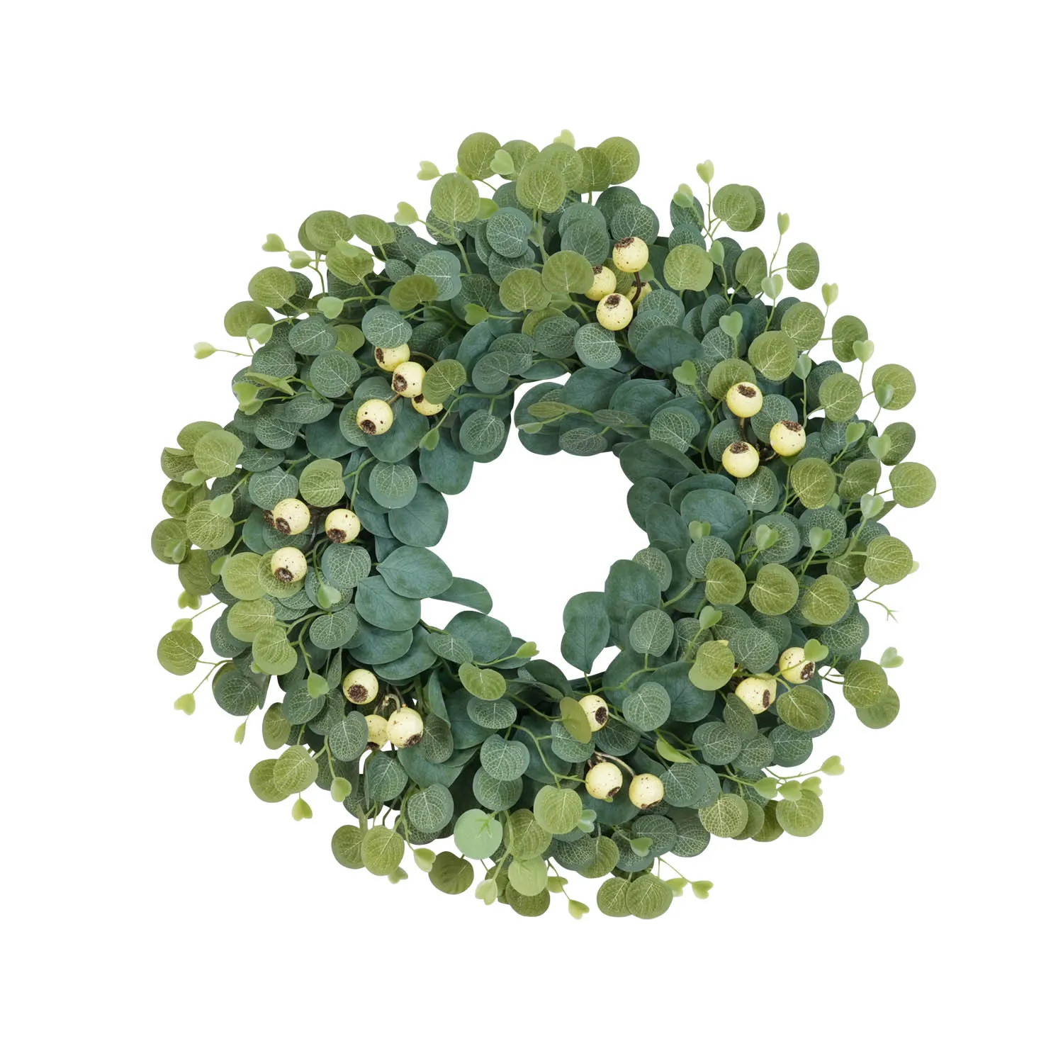 

60cm Christmas Wreath Green Decoration Artifical Leaves Navidad Party Wall Door Window Fireplace Staircase Garden Wreath 2024