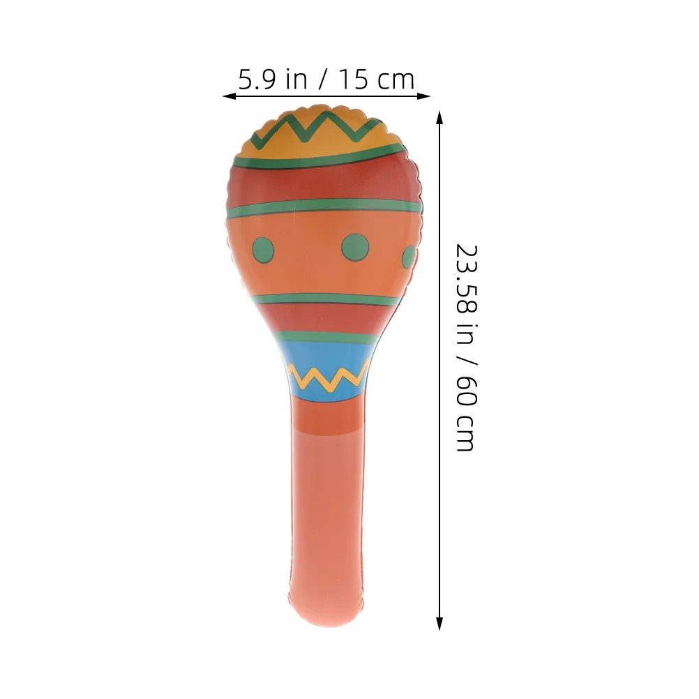 2Pcs Inflatable Musical Hammers Safe Healthy Playtime Cinco De Mayo Party Favors for Children Inflatable Hammers Toy