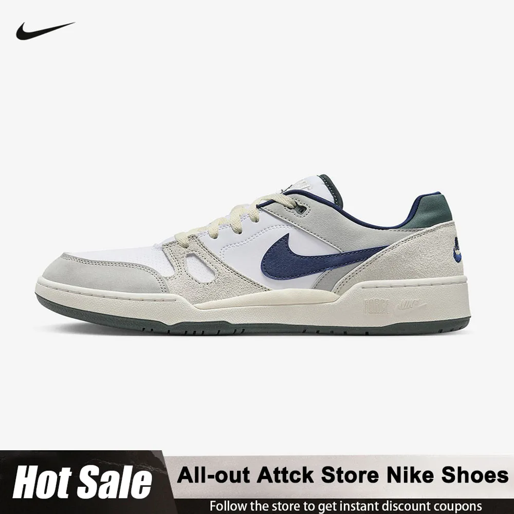 

Nike Full Force Low-Top Men's Sneakers Shock-Absorbing Non-Slip Sports Shoes FZ3595-100 All-Season Style Lace-Up Casual Shoes