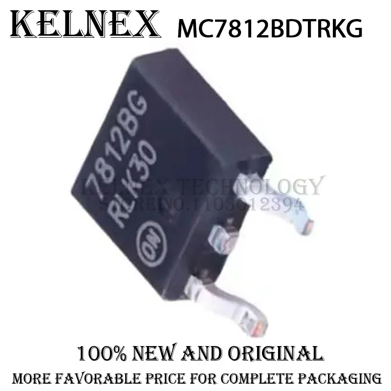10PCS MC7812BDTRKG MC7812  TO-252-2 Linear regulator Power chip