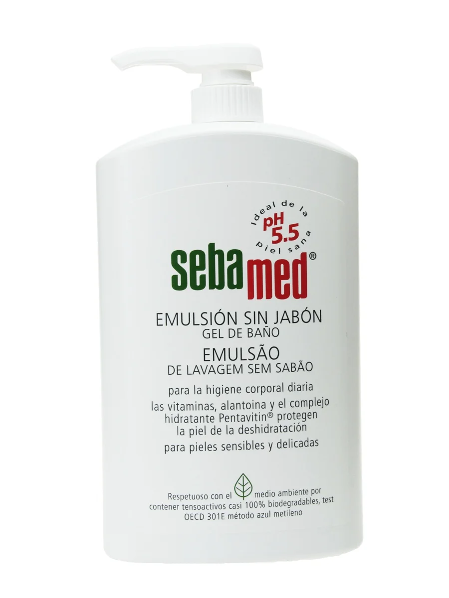 Sebamed emulsion without soap 1000 ml-bath Gel without soap for daily use. Sensitive and delicate skin