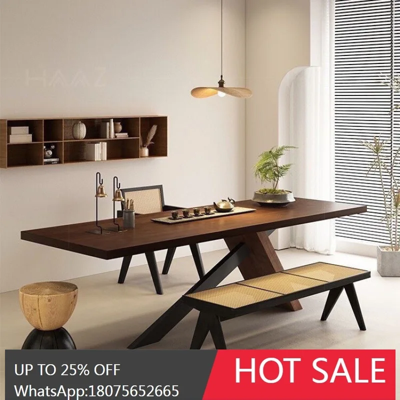

SGF Wabi-Sabi Style Solid Wood Tea Table Set New Chinese Modern Minimalist Tea Table