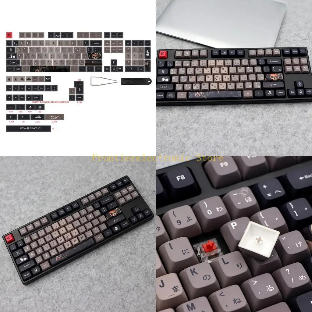 

G8DB XDA PBT Колпачки для клавиш Хэллоуина с сублимацией для механической клавиатуры MX Switch
