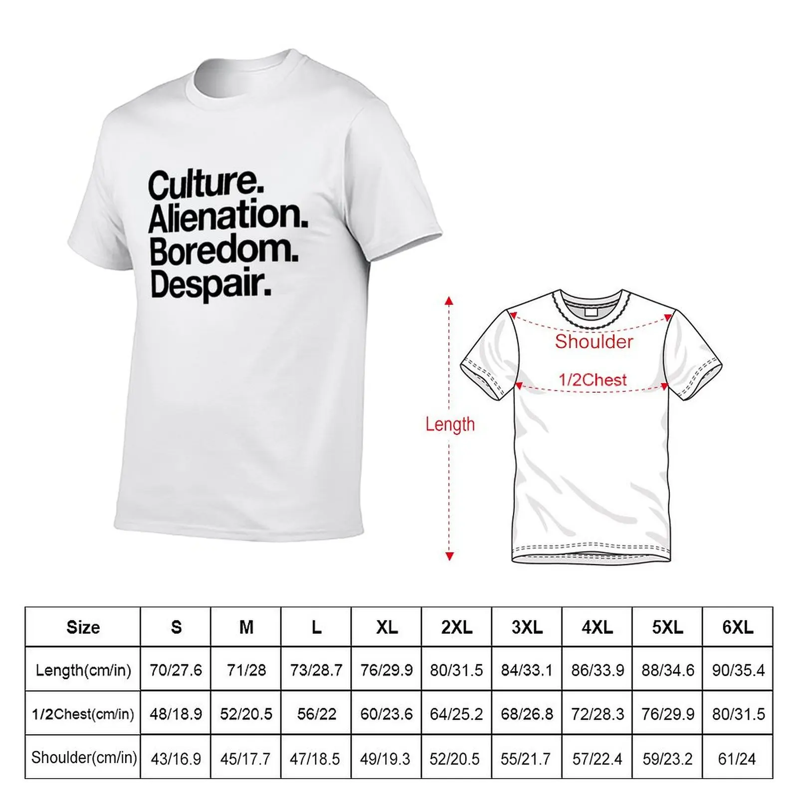 Culture. Alienation. Boredom. Despair - black T-Shirt High Elasticity Sports T-Shirt
