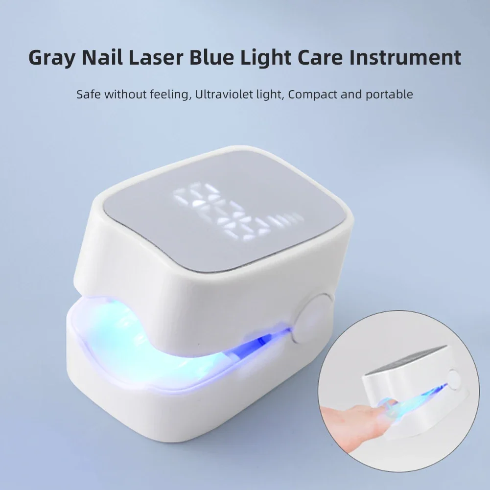 Rechargeable Fungus Grey Nail Treatment Device Portable Onychomycosis Treatment Laser Therapy Relieve Ingrown Foot Care