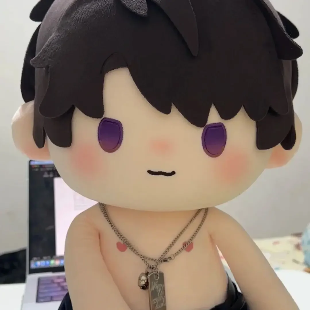 Anime Love and Deepspace Caleb Sitting Posture 40CM  Xia yizhou Soft Plush Doll Body Dress Up Stuffed Toy Pillow Birthday Gift