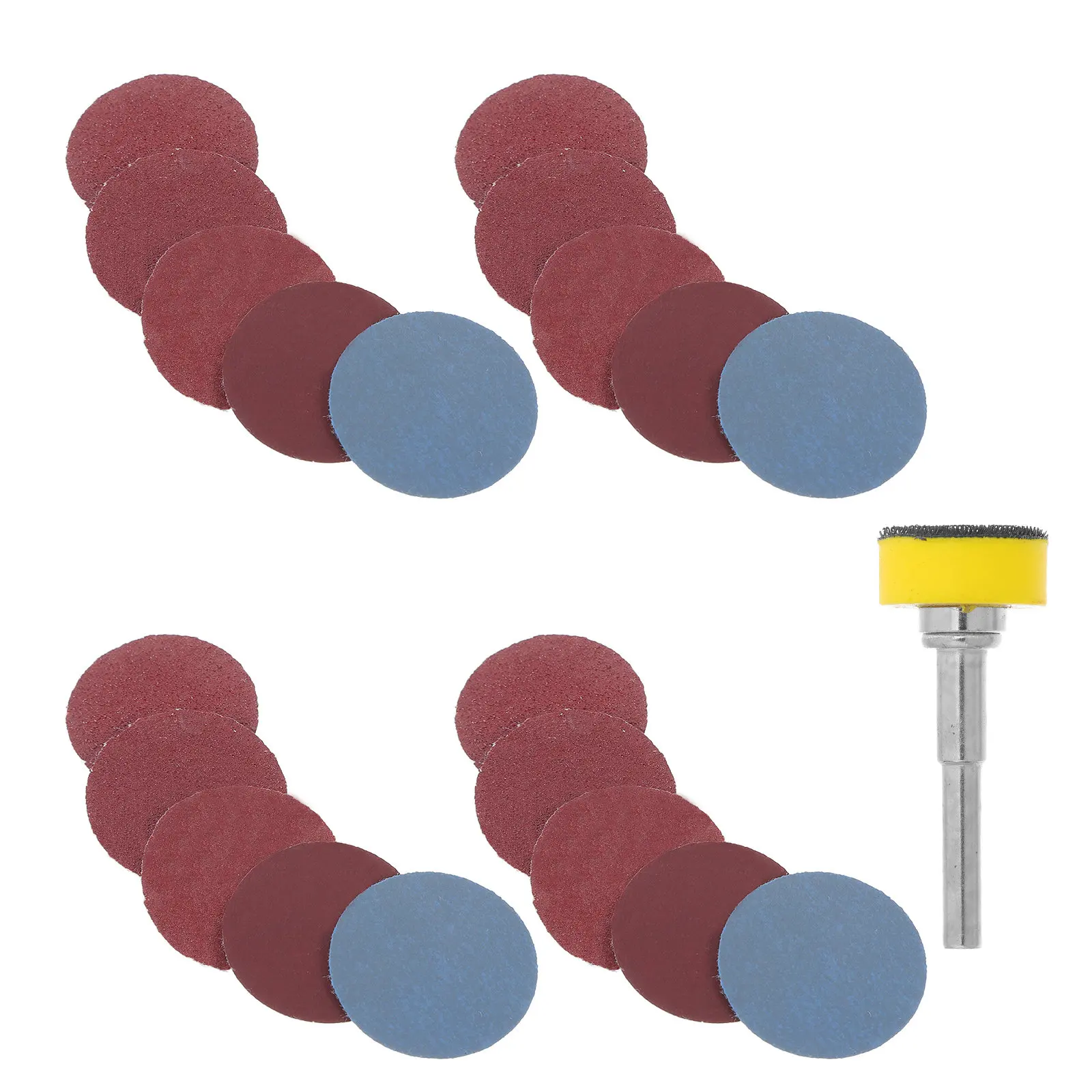 

100Pcs Round Flocking Sanding Discs Set 100-3000 Grit Multi-Grit Self-Adhesive Rotary Tool Sanding Discs for Wood Metal Plastic