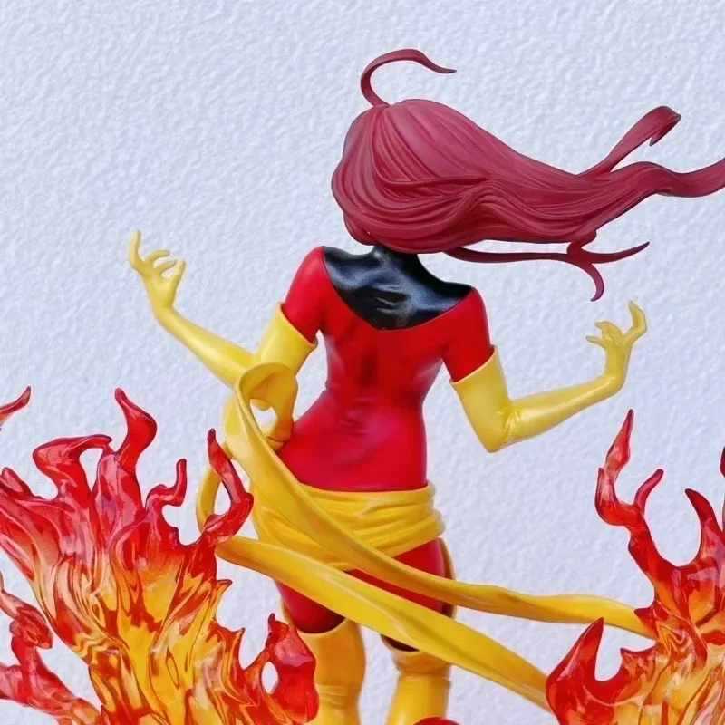 Marvel Anime X-Men Dark Phoenix Model Scene, Beautiful Girl Box-Packed, Animal Statue, Hobby Collecemballages Toy, Decor, Holiday Gift