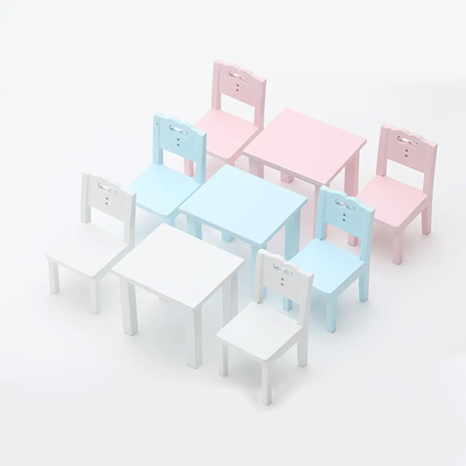 ドールハウス ミニチュア 木製家具セット 1/12スケール リアルなアクセサリー 子供向けごっこ遊び 部屋の装飾