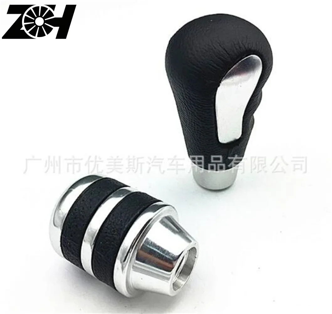 NEW Manual Car Gear Shifter Shift Lever Knob Cover Leather circular gear lever