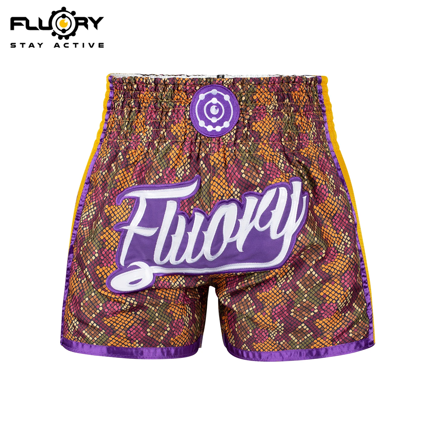 Fluory 1Piece Muay Thai Shorts Golden Boxing Training Shorts Men's Boxing Clothing Women Free Fight Shorts Free Fight Custom