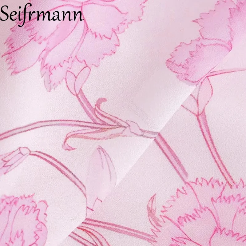 فستان نسائي بتصميم عصري من Seifrmann برقبة دائرية وأكمام طويلة وطباعة أنيقة من الدانتيل-Uo فساتين رومانسية يومية أساسية للعطلات #5