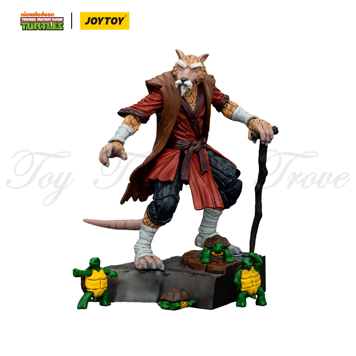 [IN MAGAZZINO] JOYTOY 1/18 Action Figures TMNT Splinter April O'Neil Anime Figure Modello Giocattolo