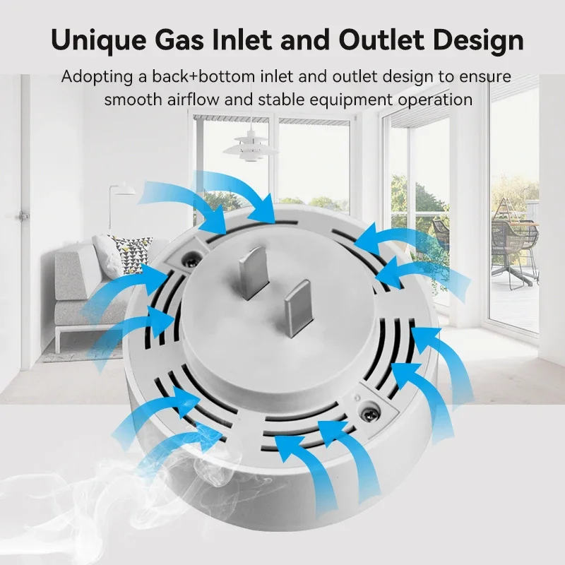 Meian-Zigbee-Détecteur de fuite de gaz sans fil, capteur d\'alarme de gaz naturel, protection de sécurité, WiFi, Tuya, Smart Life, CH4