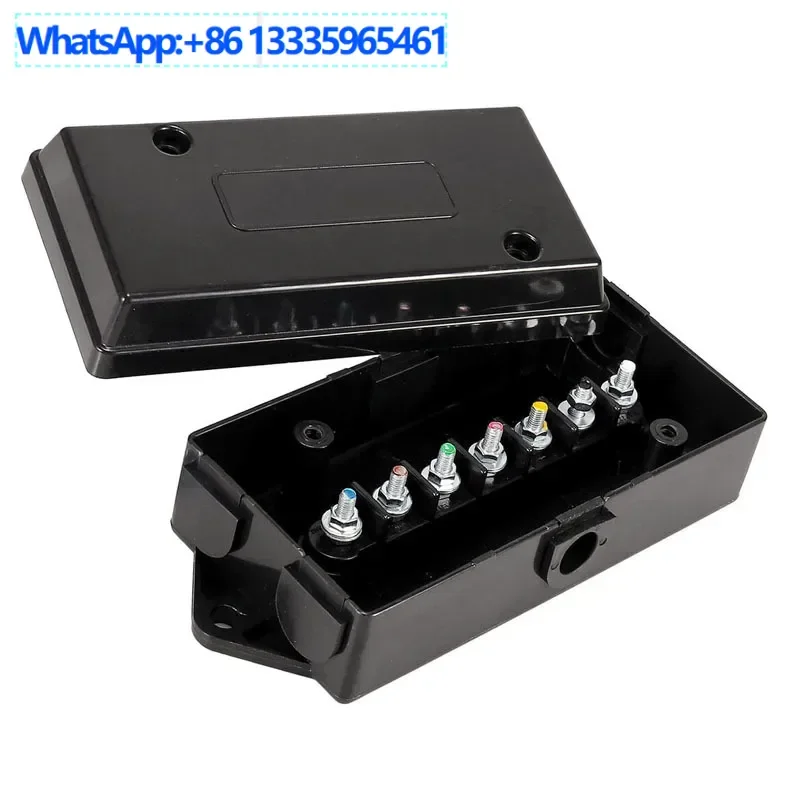 

4PCS trailer RV modification accessories 7-core trailer plug junction box RV modification accessories power signal wiring