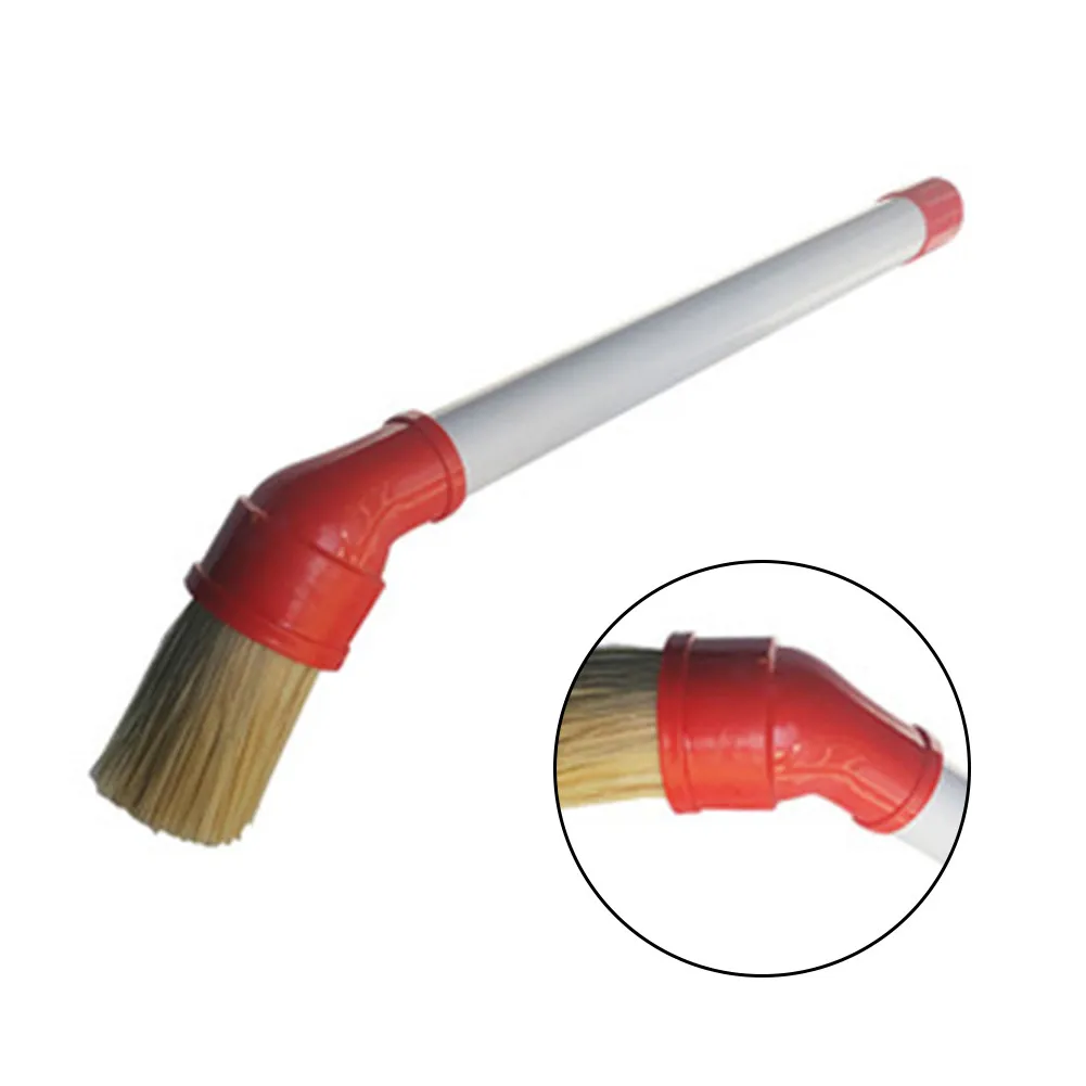 Car Tire Lubricant Brush Portable Tire Lubricating Paste Brush Tyre Scraper Brush Round Headed Lubricating Oil Specific Brush