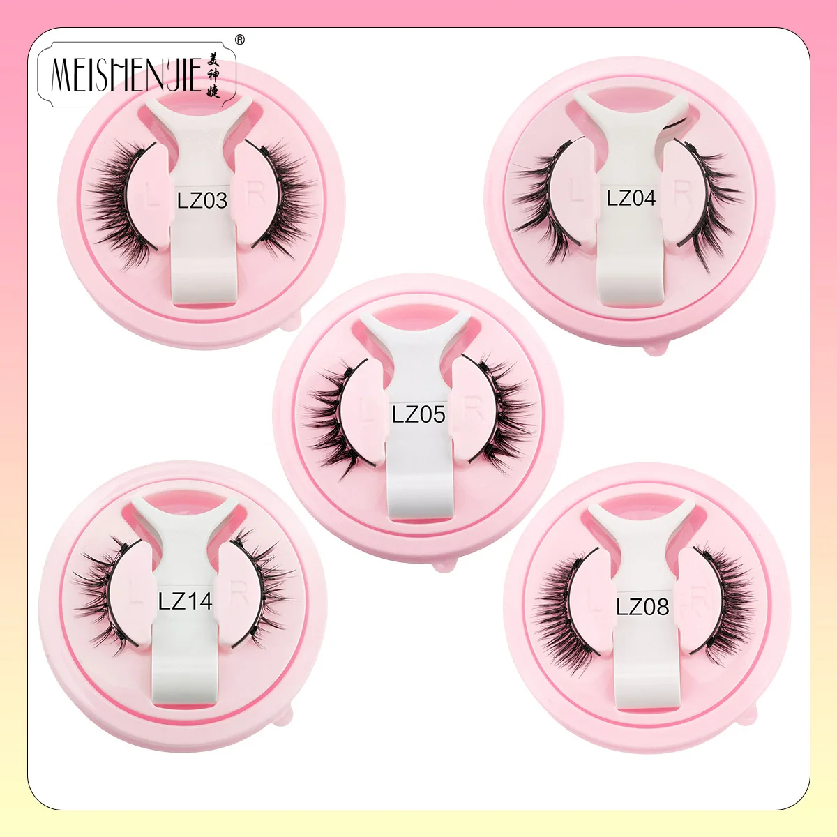MEISHENJIE 1 Paar magnetische Wimpern, natürliche lange falsche Wimpern, einfach zu verwendende Verlängerung, Make-up-Tools, 3D-Nerz-Magnetwimpern, Cils