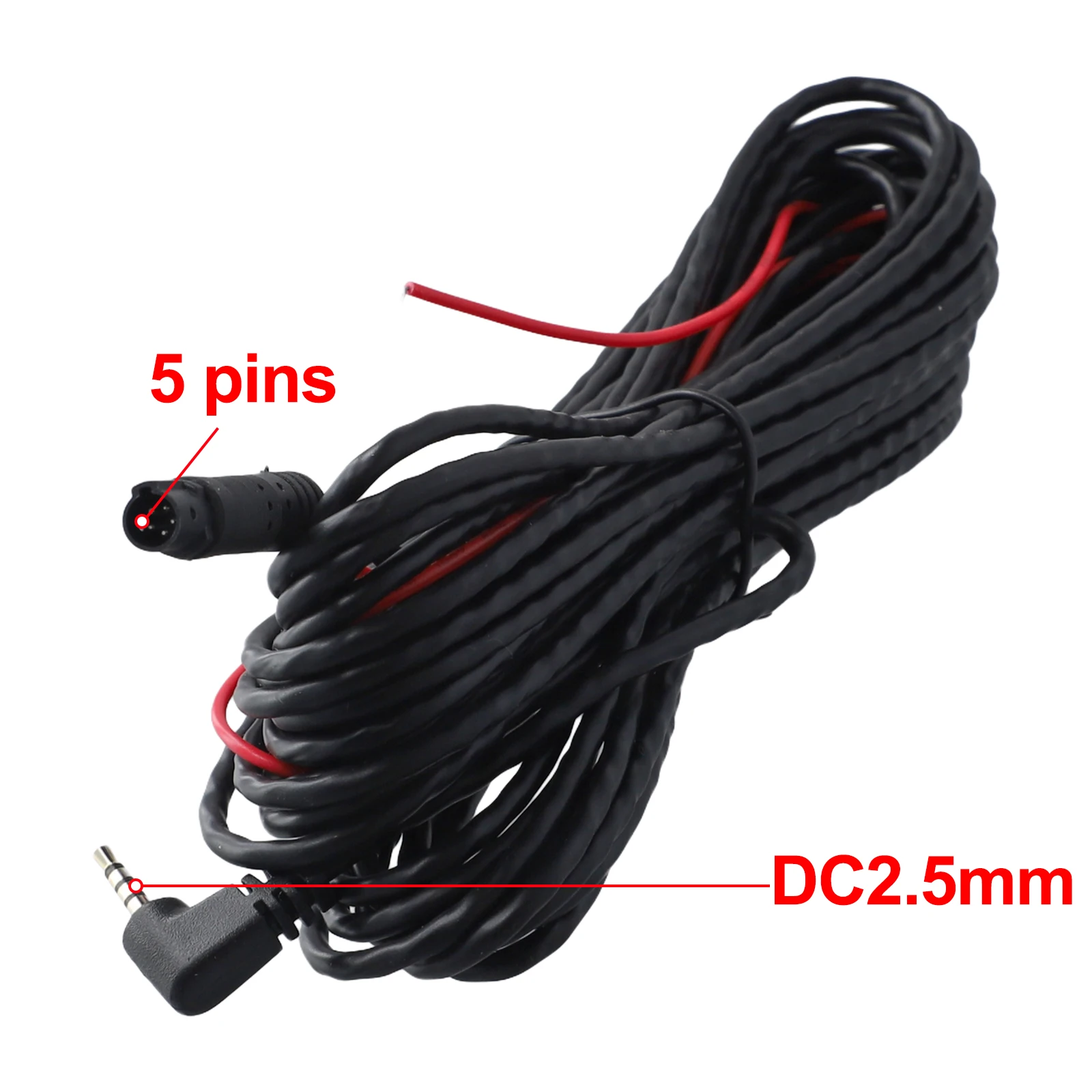 Cable Extension Cable 1 Piece 5-pin 10 Meters 9.5m Recorder Extension Cable for Dash Cam Extension Cable Brand New