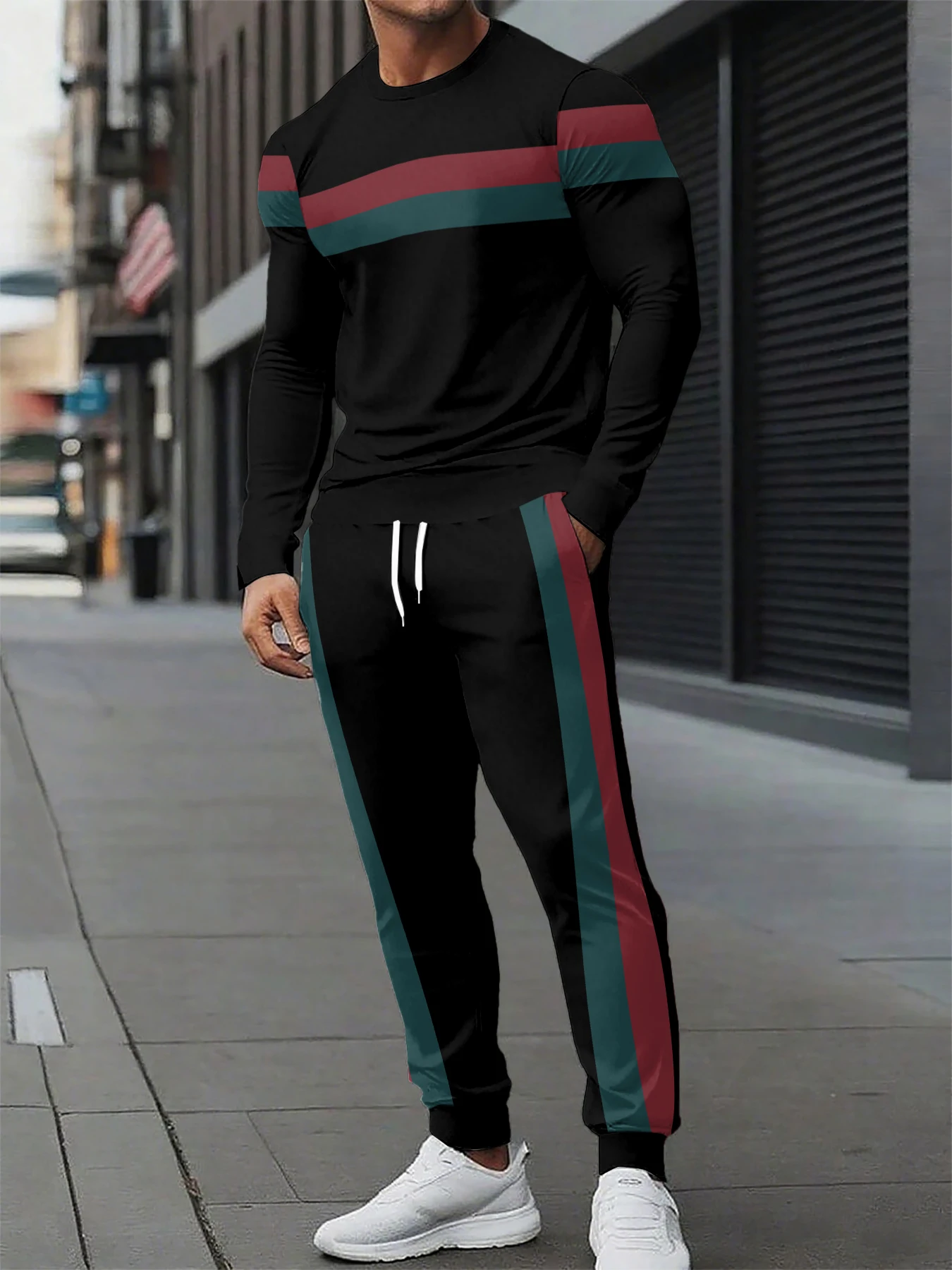 

The r new men's suit is casual fashionable outdoor and streetwear