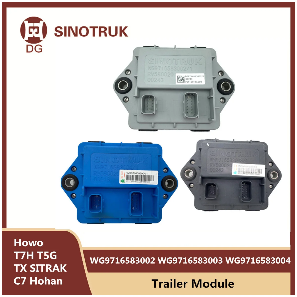 

WG9716583003 WG9716583004 Trailer Module For Sinotruk Howo T7H T5G TX SITRAK Computer Board WG9716583002 Original Parts