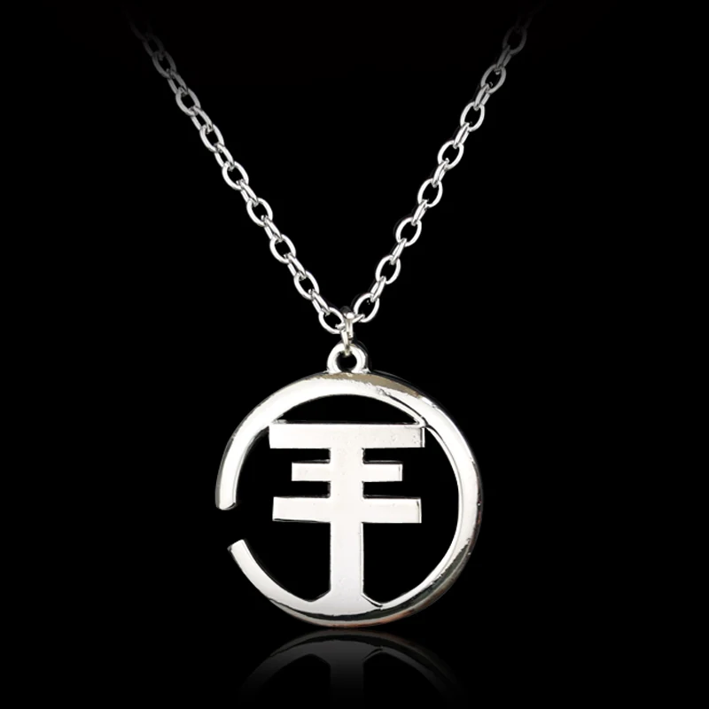 Fashion Rock Band Fall Out Boy FOB Rock Music Logo Necklace Classic Music Jewelry Black Veil Brides Rock Music BVB Logo necklace