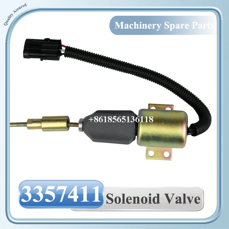 3357411 12V High Quality Diesel Stop Solenoid Valve 1751ES-12E6ULB1S5