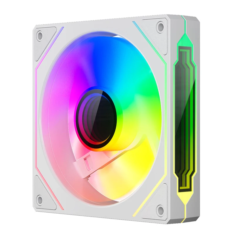 TEUCER Prism Pro 120mm Chassis Cooling Fan ARGB 12CM Cooling Kit 4PIN PWM Silent Hydraulic Bearing PC Case Cooler Fan